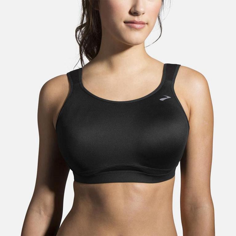 Brooks Maia Sports - Womens Running Bra - Grey (87694RHFW)